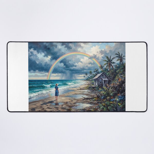 Item preview, Rainbow On A Tropical Beach designed and sold by Home Decor Art.
