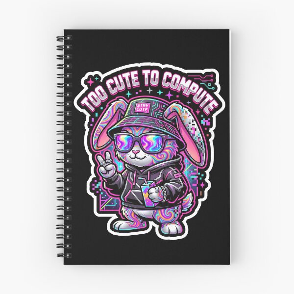 Item preview, Too Cute To Compute Cyberpunk Bunny designed and sold by RAMIX-Y2K.