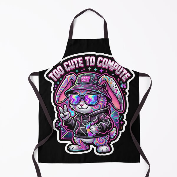 Item preview, Too Cute To Compute Cyberpunk Bunny designed and sold by RAMIX-Y2K.