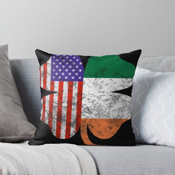 Item preview, Irish American Flag Shamrock designed and sold by soyaarchive.