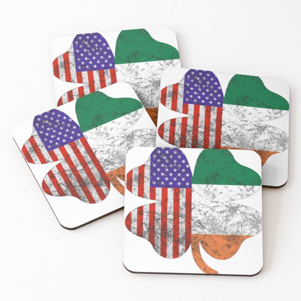 Item preview, Irish American Flag Shamrock designed and sold by NinaQueenBee.