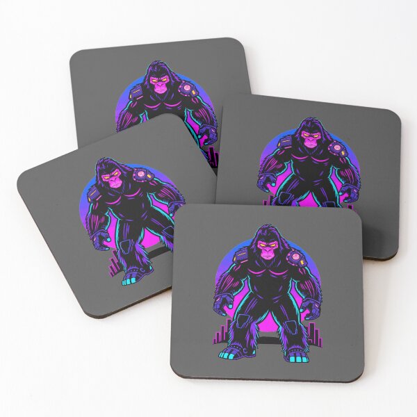 Item preview, Synthwave Cyberpunk Sasquatch designed and sold by KungPowUnicorn.