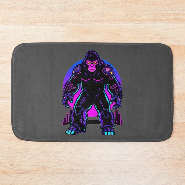 Item preview, Synthwave Cyberpunk Sasquatch designed and sold by KungPowUnicorn.