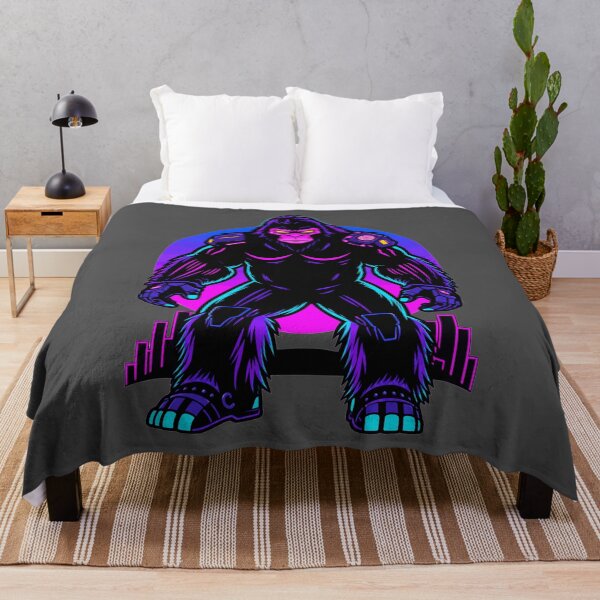 Item preview, Sasquatch ciberpunk synthwave designed and sold by KungPowUnicorn.