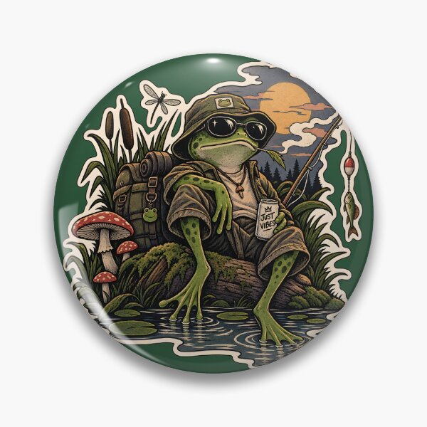 Item preview, Chill Frog Fishing Adventure designed and sold by Peac7e.