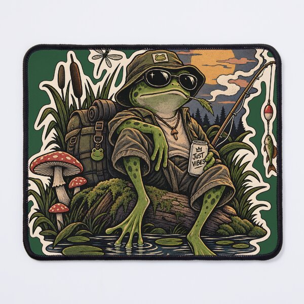 Item preview, Chill Frog Fishing Adventure designed and sold by Peac7e.