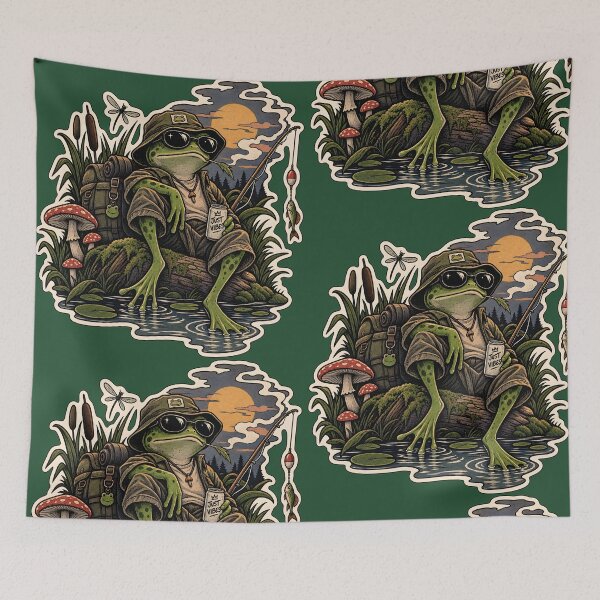 Item preview, Chill Frog Fishing Adventure designed and sold by Peac7e.