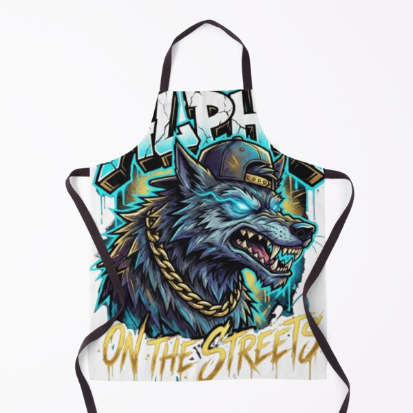 Item preview, Alpha On The Streets Graffiti Wolf Mascot designed and sold by ArhaanFashions.