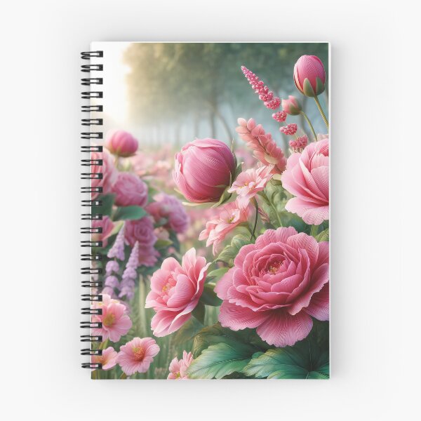 Item preview, Pink Peonies and Roses in Bloom, Romantic Garden Floral Art designed and sold by NarjaShop.