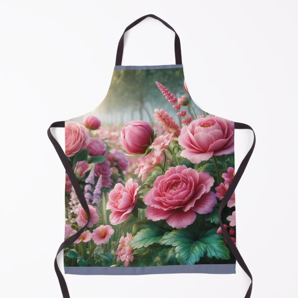 Item preview, Pink Peonies and Roses in Bloom, Romantic Garden Floral Art designed and sold by NarjaShop.