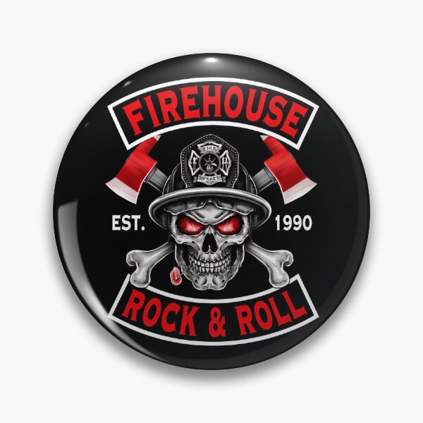 Item preview, Firehouse Rock & Roll Skull Firefighter Axes-13 designed and sold by CuteBots.