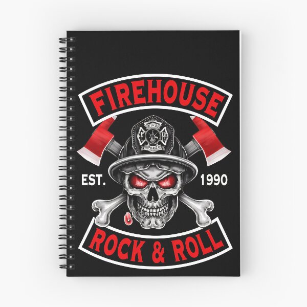 Item preview, Firehouse Rock & Roll Skull Firefighter Axes-13 designed and sold by CuteBots.