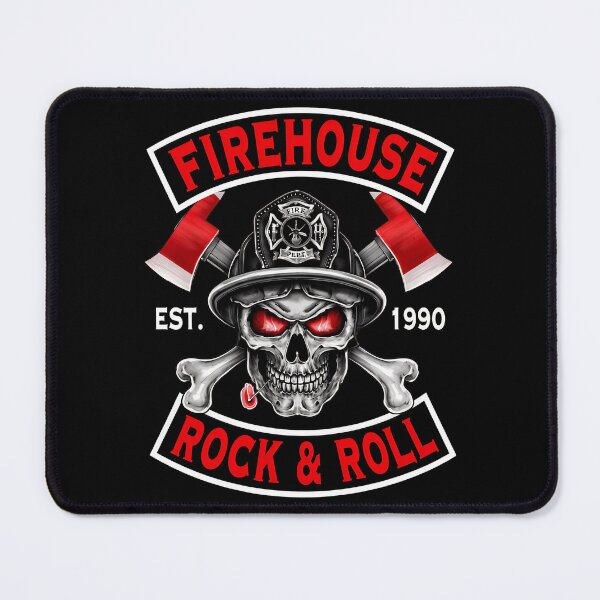 Item preview, Firehouse Rock & Roll Skull Firefighter Axes-13 designed and sold by CuteBots.