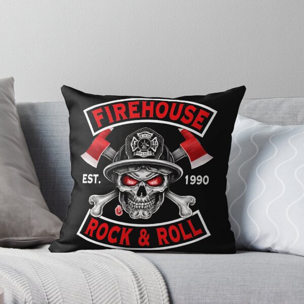 Item preview, Firehouse Rock & Roll Skull Firefighter Axes-13 designed and sold by CuteBots.