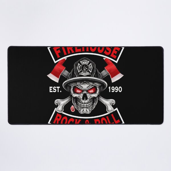 Item preview, Firehouse Rock & Roll Skull Firefighter Axes-13 designed and sold by CuteBots.