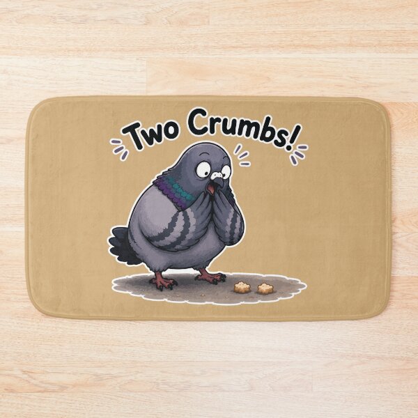 Item preview, Funny Pigeon Sticker – “Two Crumbs!” Shocked Bird Meme designed and sold by SimplePoDesign.