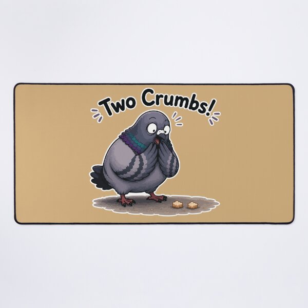 Item preview, Funny Pigeon Sticker – “Two Crumbs!” Shocked Bird Meme designed and sold by SimplePoDesign.