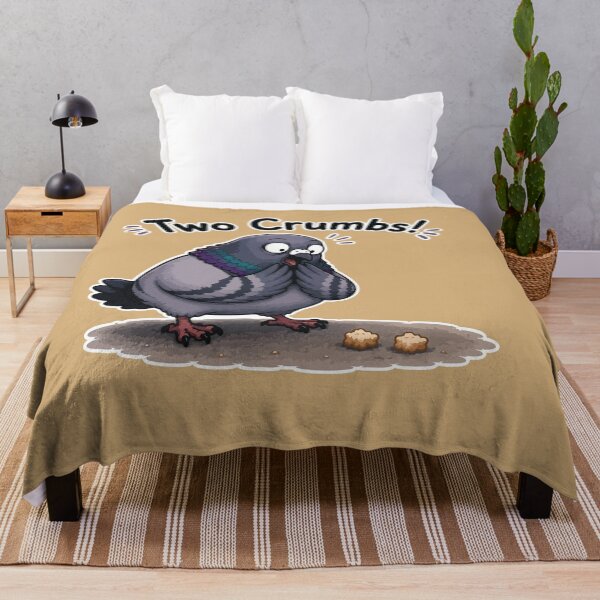 Item preview, Divertida pegatina de paloma: "¡Dos migas!" Meme de pájaro sorprendido designed and sold by SimplePoDesign.