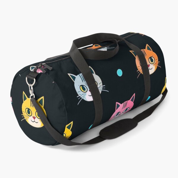 Item preview, Cute Colorful Cat Faces Pattern – Kawaii Kitty Polka Dot Design designed and sold by IMuDesigner.