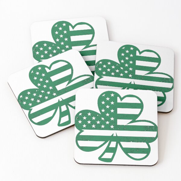Item preview, Irish American Pride Shamrock American Flag designed and sold by soyaarchive.