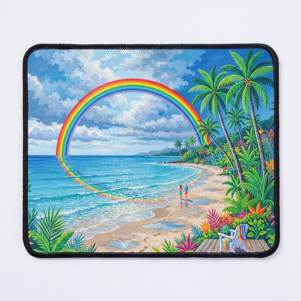 Item preview, Rainbow On A Tropical Beach designed and sold by Home Decor Art.