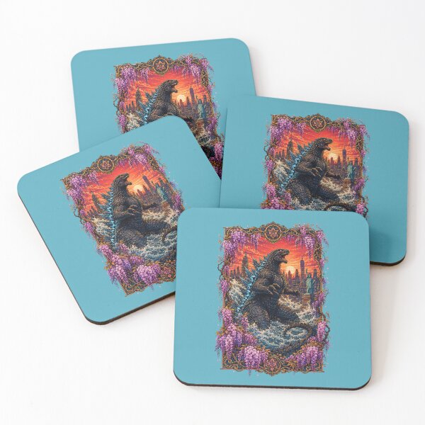 Item preview, Godzilla Attacks New York City Wisteria Flowers Frame designed and sold by BorgSpareParts.