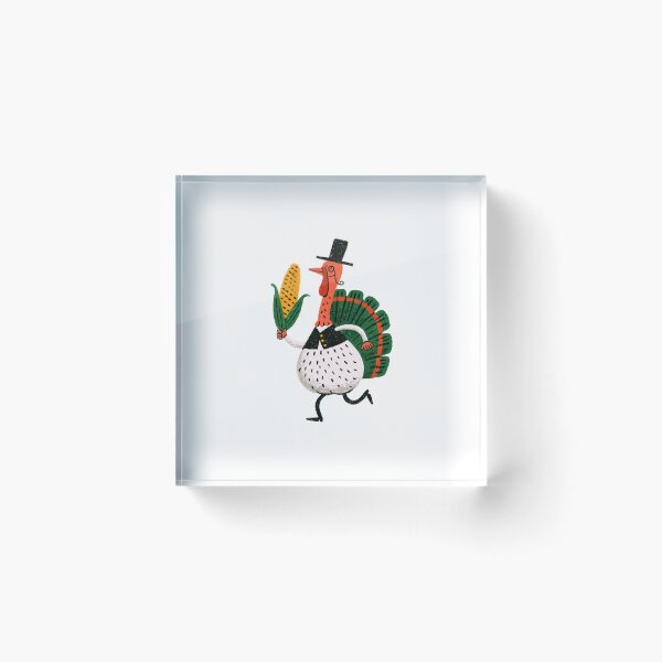 Item preview, Funny Thanksgiving Turkey with Corn – Quirky Fall Illustration designed and sold by Ramona-Gliga.