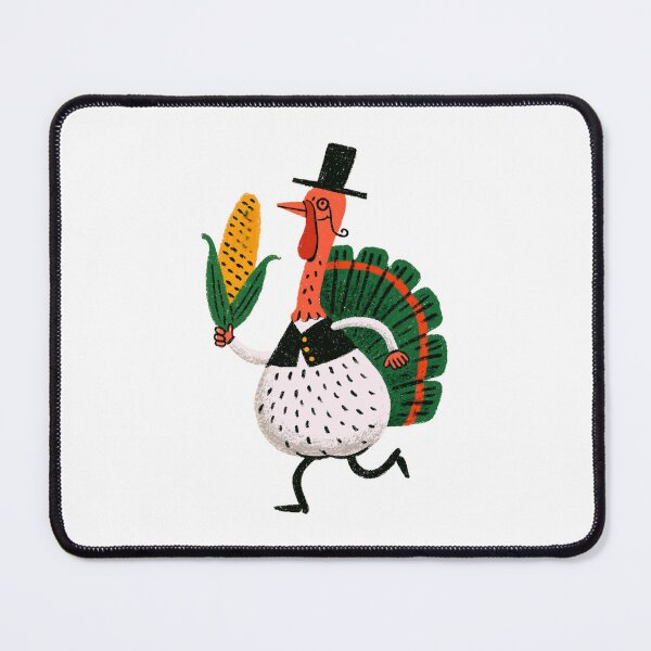 Item preview, Funny Thanksgiving Turkey with Corn – Quirky Fall Illustration designed and sold by Ramona-Gliga.