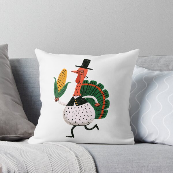 Item preview, Funny Thanksgiving Turkey with Corn – Quirky Fall Illustration designed and sold by Ramona-Gliga.
