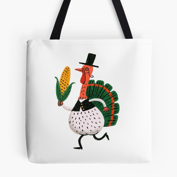 Item preview, Funny Thanksgiving Turkey with Corn – Quirky Fall Illustration designed and sold by Ramona-Gliga.