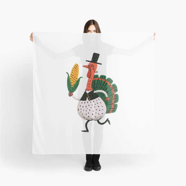 Item preview, Funny Thanksgiving Turkey with Corn – Quirky Fall Illustration designed and sold by Ramona-Gliga.