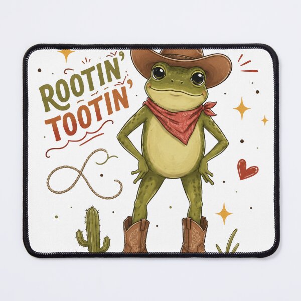 Item preview, Rootin Tootin Cowboy Frog Funny Western Toad Wearing Boots designed and sold by ucpstudio.