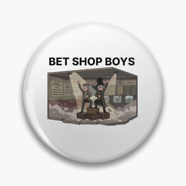 Item preview, Bet Shop Boys Funny Synth Pop Band Parody designed and sold by StoatandWeasel.