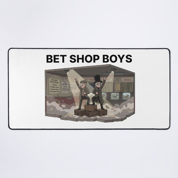 Item preview, Bet Shop Boys Funny Synth Pop Band Parody designed and sold by StoatandWeasel.
