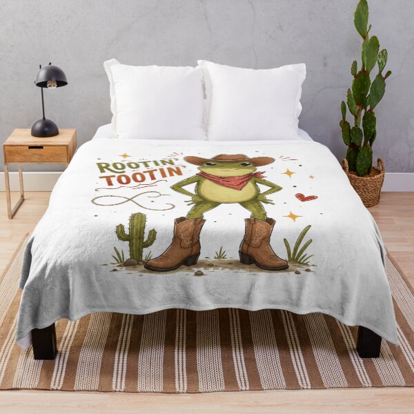Item preview, Rootin Tootin Cowboy Frog Funny Western Toad Wearing Boots designed and sold by ucpstudio.