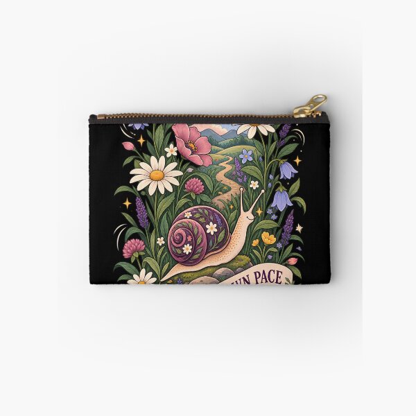 Item preview, Growing at My Own Pace Botanical Snail Garden Art designed and sold by Tharaazu.