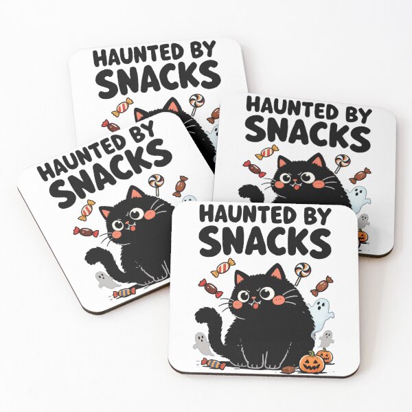 Item preview,  Haunted By Snacks Halloween Cat T-shirt. designed and sold by Nuttajak.
