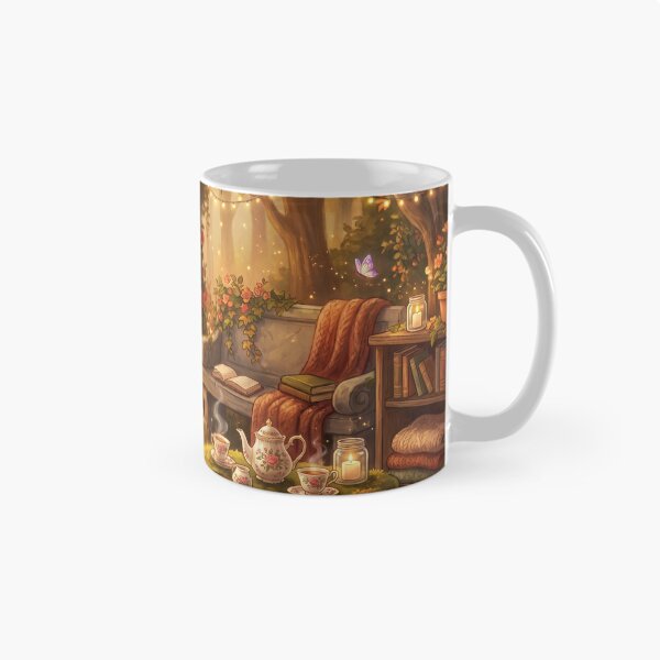 Item preview, Secret Garden Reading Nook | Cottagecore Floral Library Fantasy Print designed and sold by SebastianSpace.
