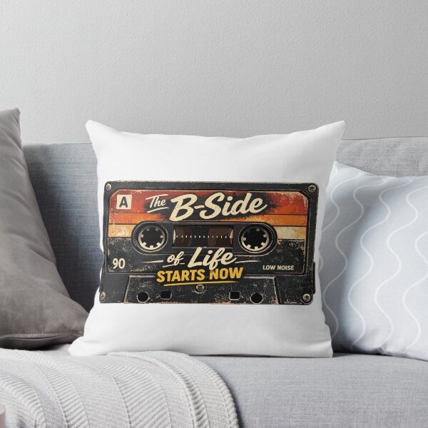 Item preview, The B-Side of Life: Retro Cassette & Saying designed and sold by Pineapple-Tree.