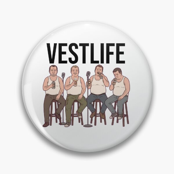 Item preview, Vestlife Funny Boyband Pop Music Parody designed and sold by StoatandWeasel.