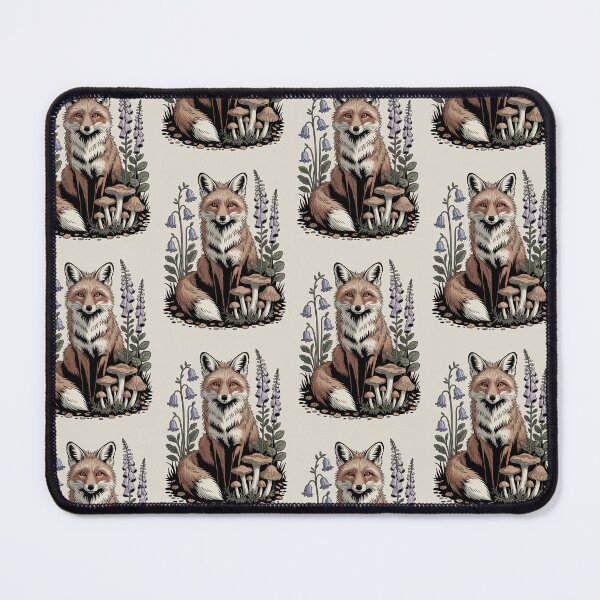 Item preview, Woodland Fox & Bluebells Nature Illustration designed and sold by NuvoraNest.