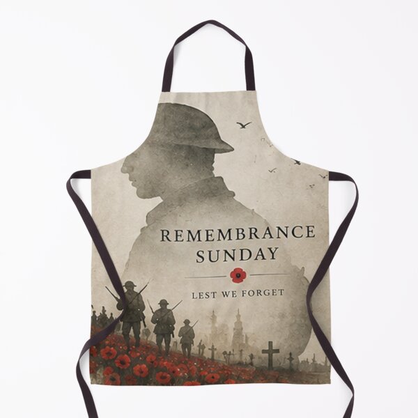 Item preview, Remembrance Sunday Soldiers and Poppy Field – Lest We Forget designed and sold by TeikunShop.