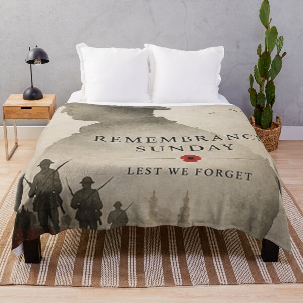 Item preview, Remembrance Sunday Soldiers and Poppy Field – Lest We Forget designed and sold by TeikunShop.