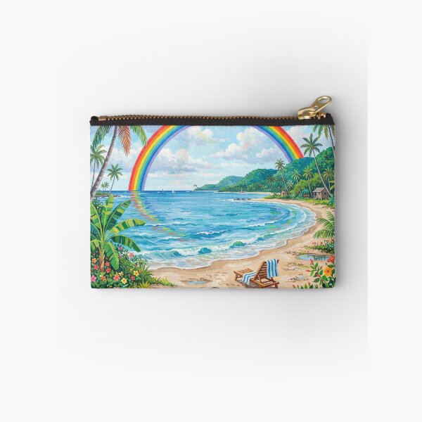 Item preview, Rainbow On A Tropical Beach designed and sold by Home Decor Art.