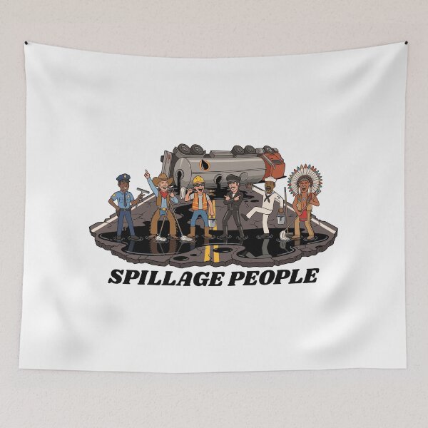 Item preview, Spillage People Funny Retro Disco Band Parody designed and sold by StoatandWeasel.