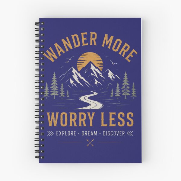 Item preview, Wander More Worry Less – Mountain Adventure Travel designed and sold by Bekado.
