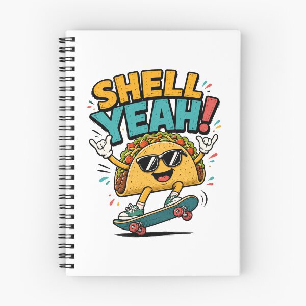 Item preview, Shell Yeah! Funny Taco Skateboarder designed and sold by CraigDesignWork.
