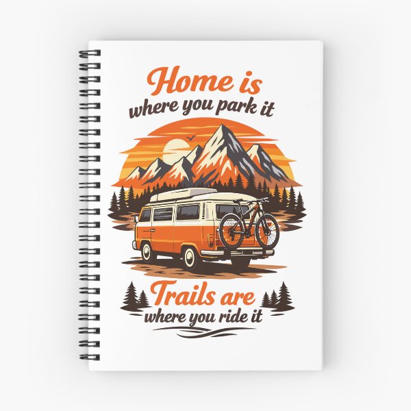 Item preview, Campervan Mountain bike Mountains Sunset Design designed and sold by Pineapple-Tree.