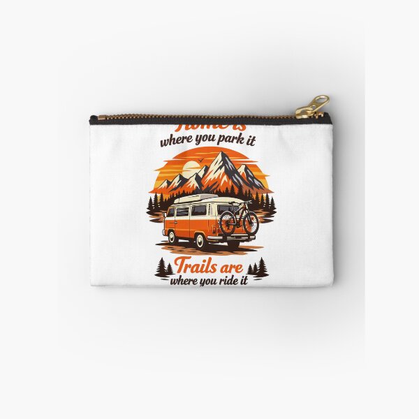 Item preview, Campervan Mountain bike Mountains Sunset Design designed and sold by Pineapple-Tree.