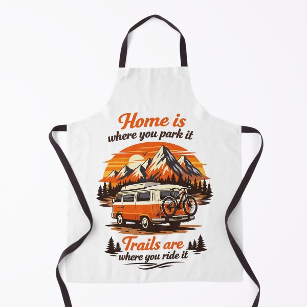 Item preview, Campervan Mountain bike Mountains Sunset Design designed and sold by Pineapple-Tree.